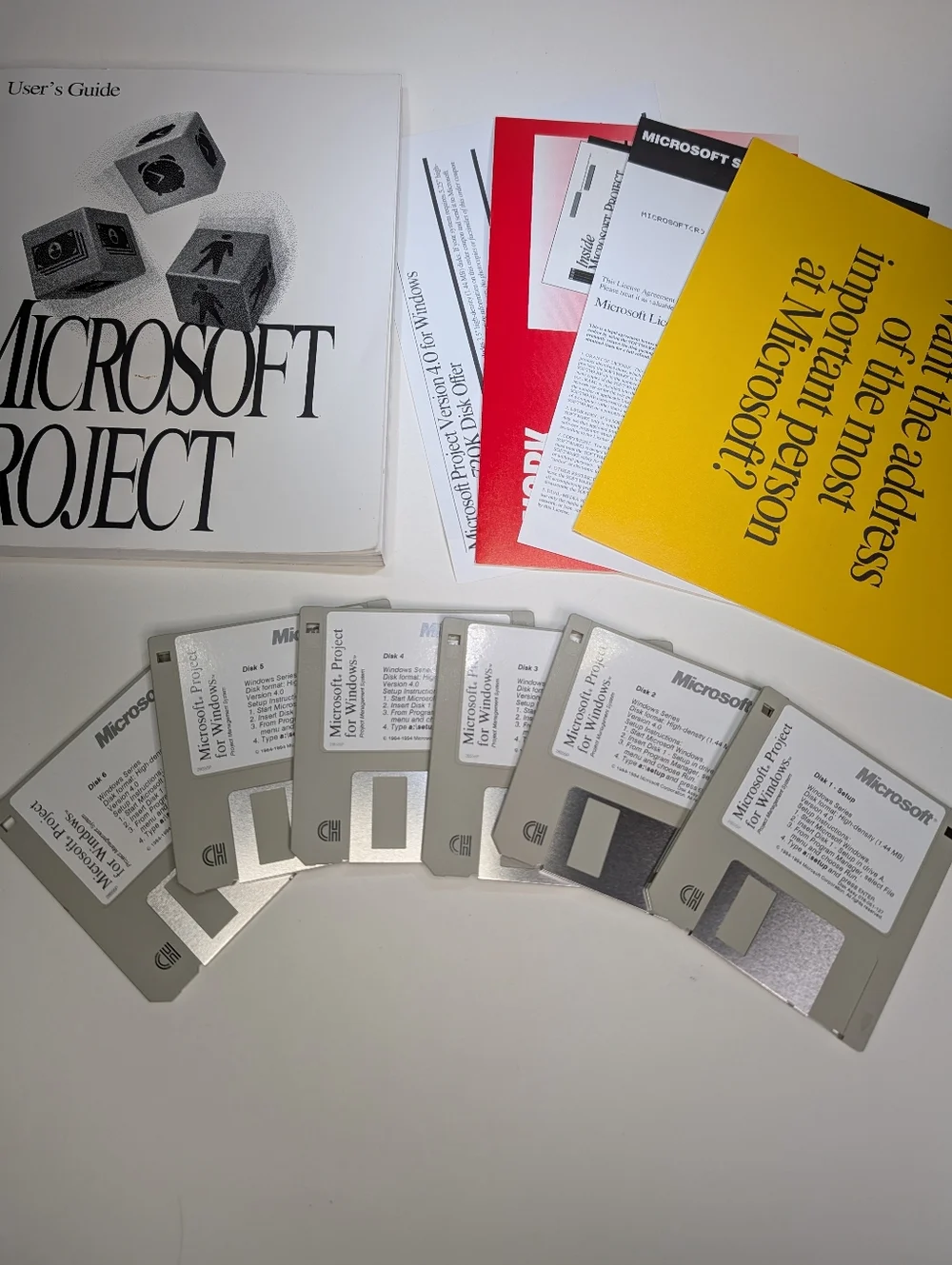 Windows Microsoft Project v4.0 Vintage Software 3.5